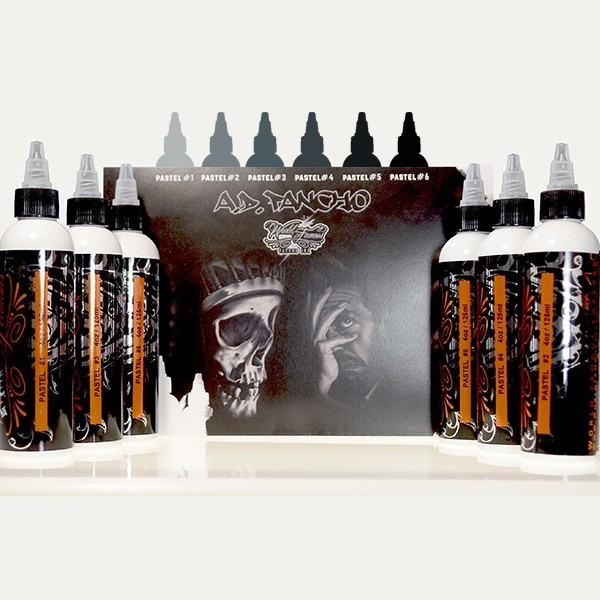ad_pancho_world_famous_kwadron_120ml_ink_set WELTBERÜHMTE TINTE Pancho Pastellgrau SET 6x120ml